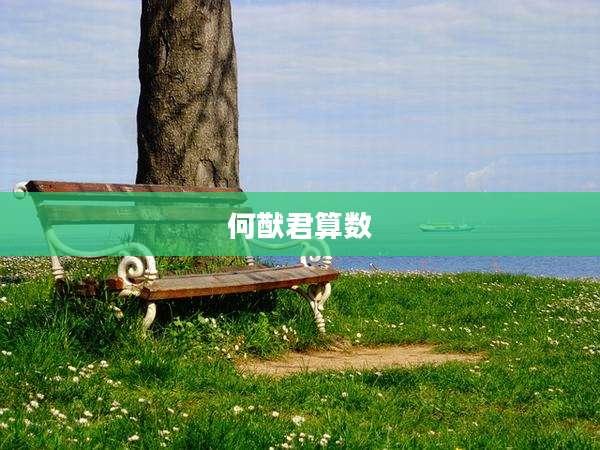 何猷君算数