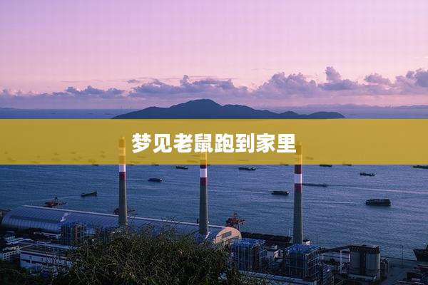 梦见老鼠跑到家里