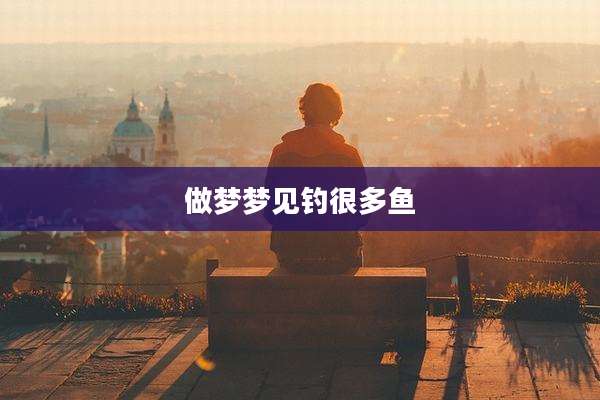 做梦梦见钓很多鱼