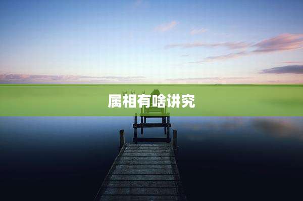 属相有啥讲究