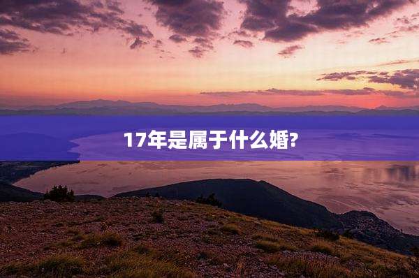 17年是属于什么婚?