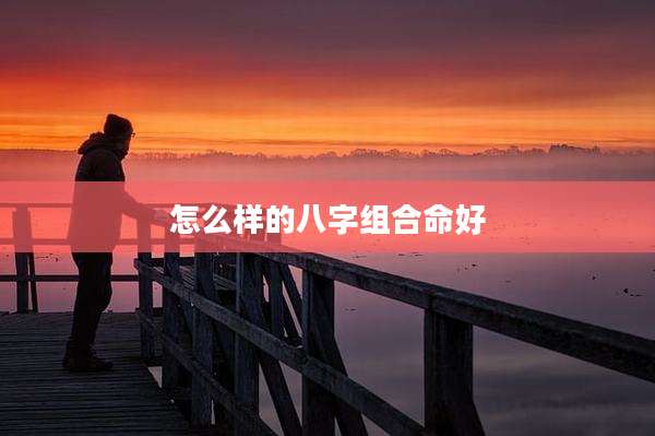怎么样的八字组合命好