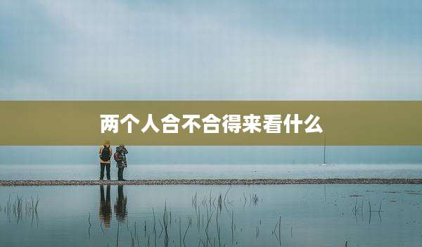 两个人合不合得来看什么