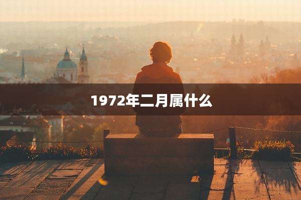 1972年二月属什么