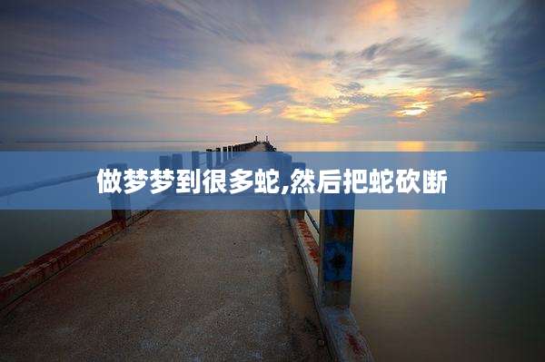 做梦梦到很多蛇,然后把蛇砍断