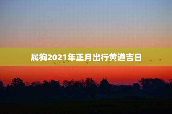 属狗2021年正月出行黄道吉日