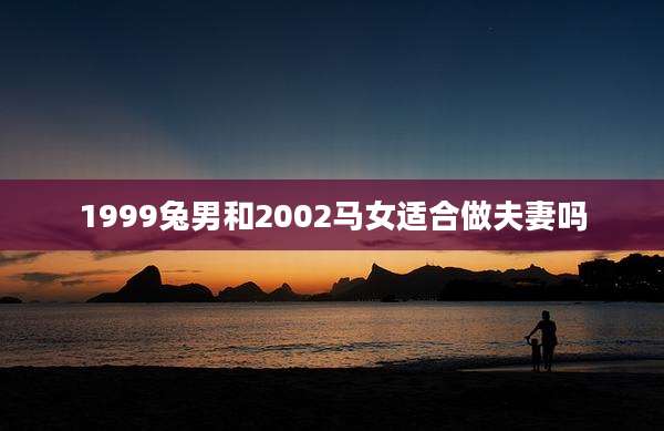 1999兔男和2002马女适合做夫妻吗