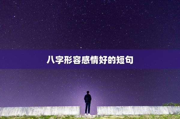 八字形容感情好的短句