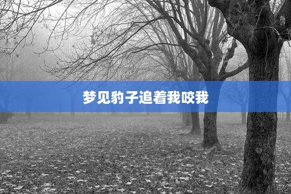 梦见豹子追着我咬我