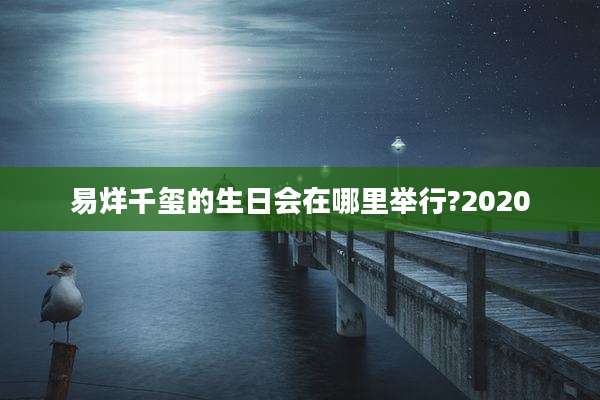 易烊千玺的生日会在哪里举行?2020