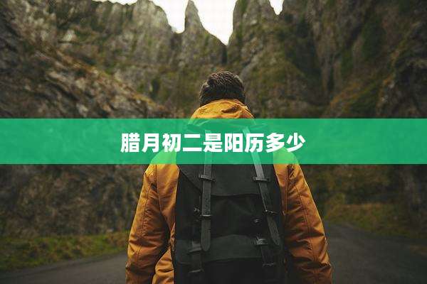 腊月初二是阳历多少