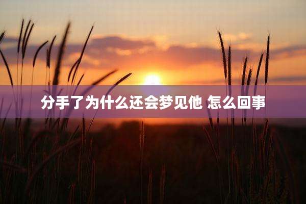 分手了为什么还会梦见他 怎么回事