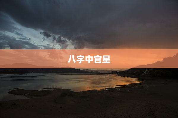 八字中官星