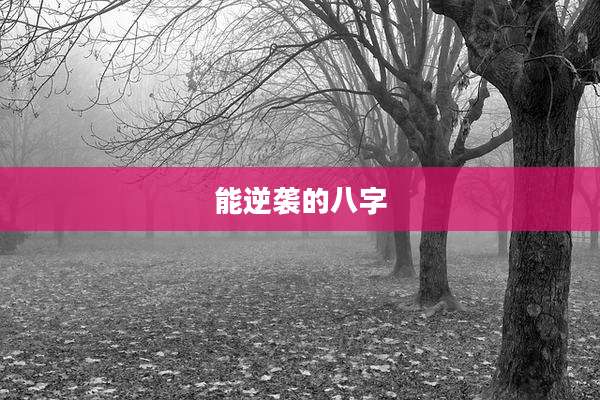 能逆袭的八字