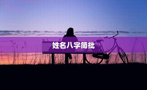 姓名八字简批