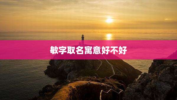 敏字取名寓意好不好