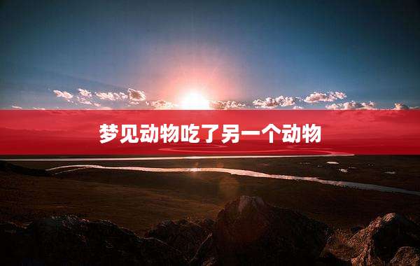 梦见动物吃了另一个动物