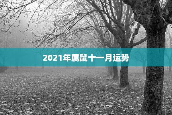 2021年属鼠十一月运势