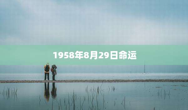 1958年8月29日命运
