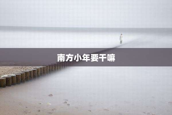 南方小年要干嘛