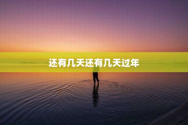 还有几天还有几天过年