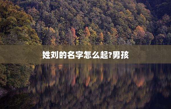 姓刘的名字怎么起?男孩
