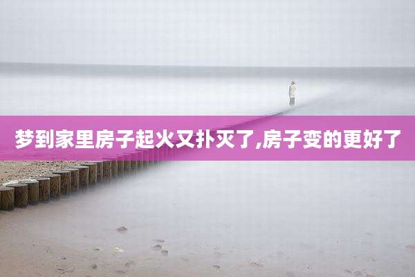 梦到家里房子起火又扑灭了,房子变的更好了
