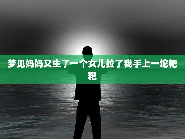 梦见妈妈又生了一个女儿拉了我手上一坨粑粑