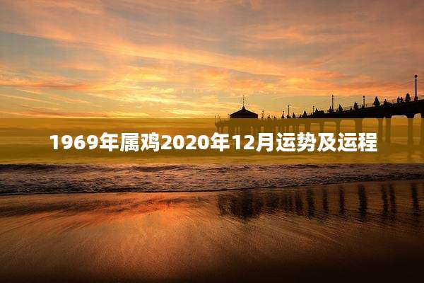 1969年属鸡2020年12月运势及运程