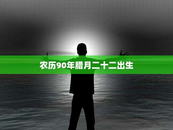 农历90年腊月二十二出生