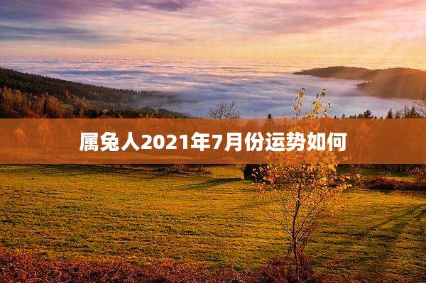 属兔人2021年7月份运势如何
