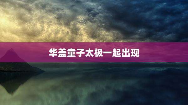 华盖童子太极一起出现