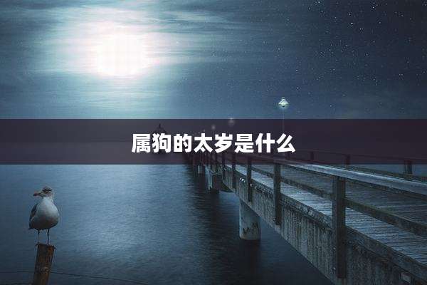 属狗的太岁是什么