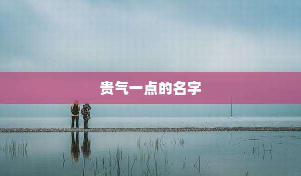 贵气一点的名字