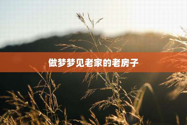 做梦梦见老家的老房子