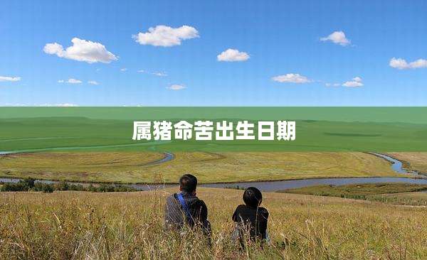 属猪命苦出生日期
