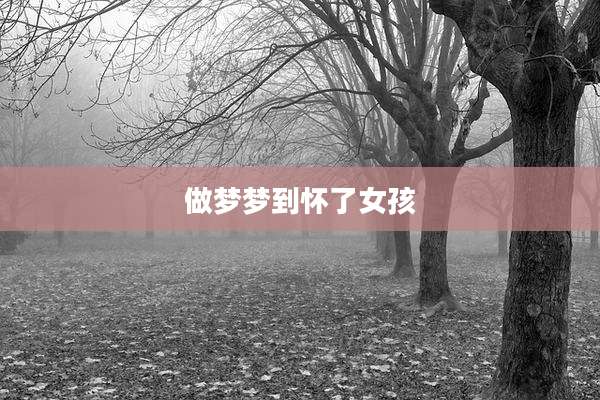 做梦梦到怀了女孩