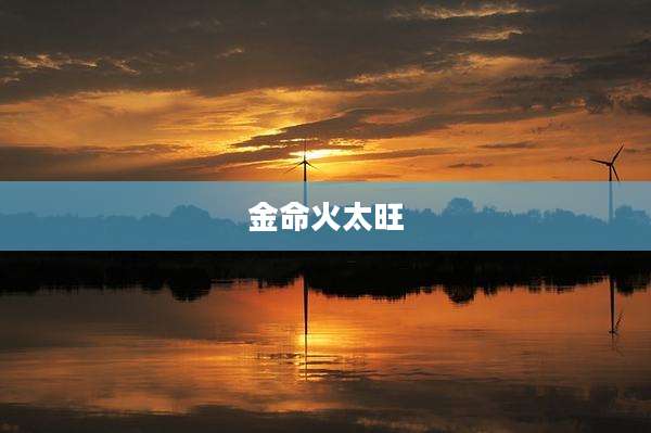 金命火太旺