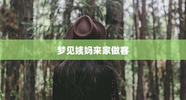梦见姨妈来家做客
