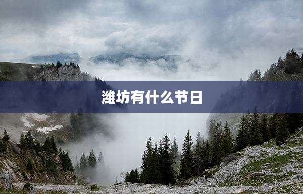 潍坊有什么节日