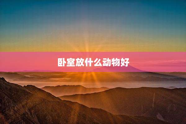 卧室放什么动物好