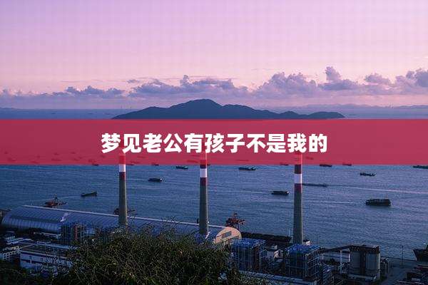 梦见老公有孩子不是我的