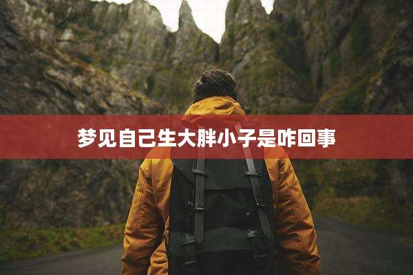 梦见自己生大胖小子是咋回事