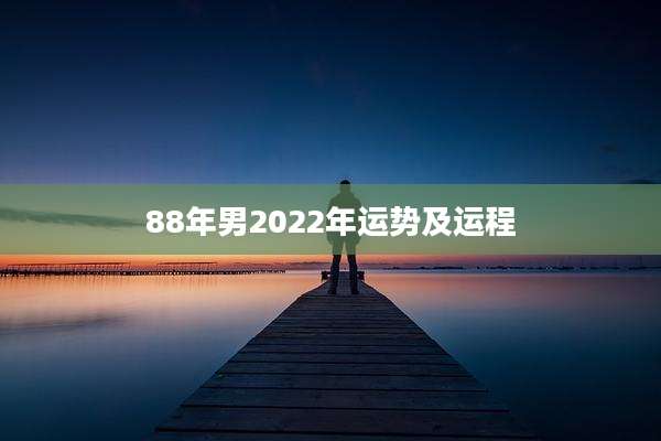 88年男2022年运势及运程