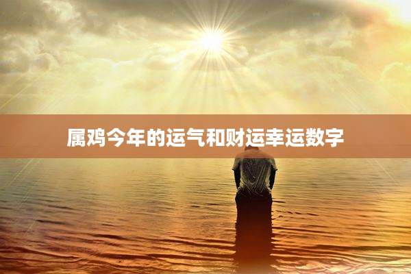 属鸡今年的运气和财运幸运数字
