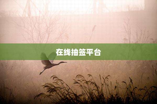 在线抽签平台