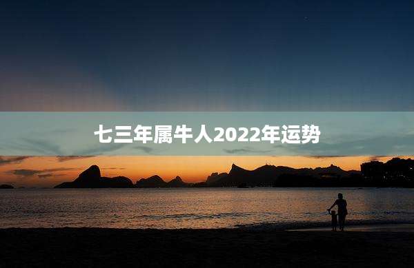 七三年属牛人2022年运势