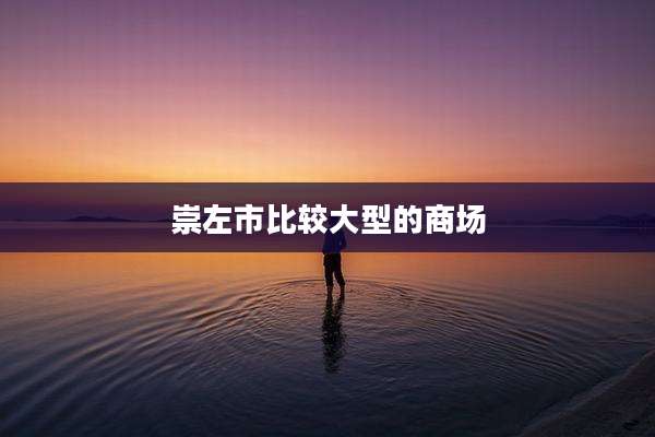 崇左市比较大型的商场