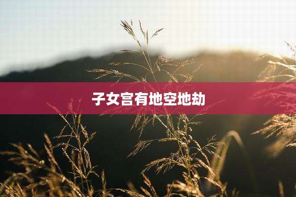 子女宫有地空地劫