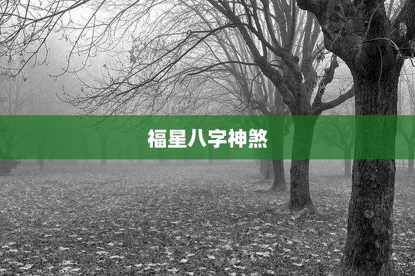 福星八字神煞